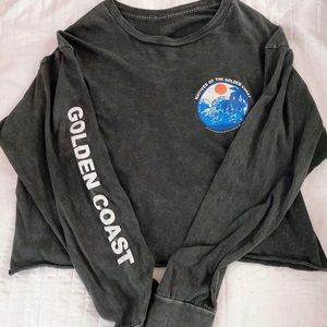 John Galt Natives of the Golden Coast Cropped Tee